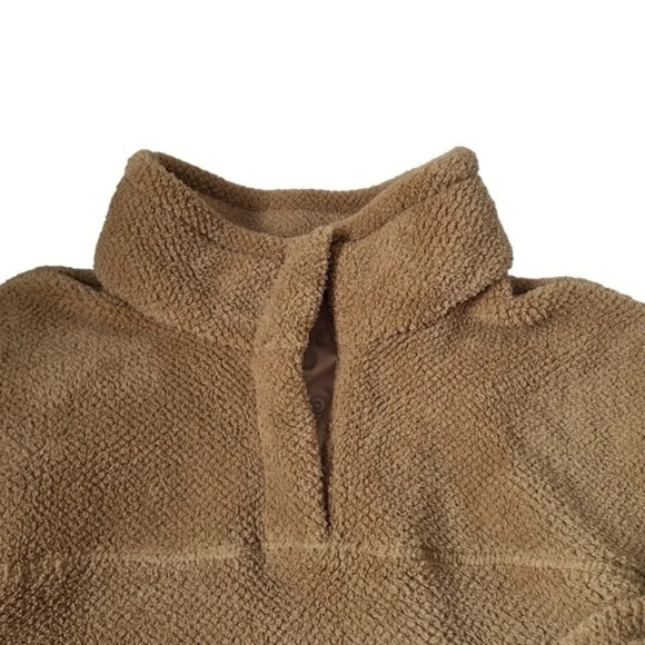 Thread & Supply Womens‎ Fleece Quarter Button-Up Pullover Size Large - Picture 4 of 12